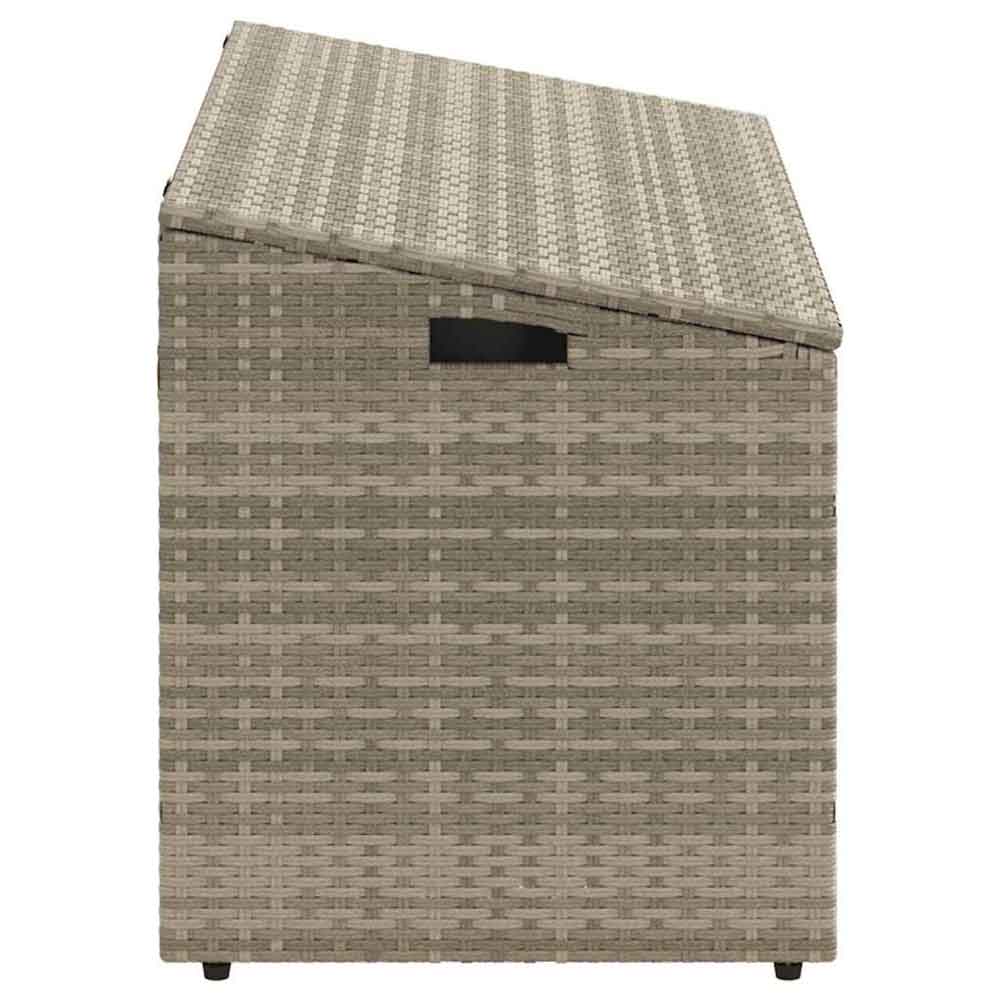 Jenrix Garden Poly Rattan Storage Box in Light Grey