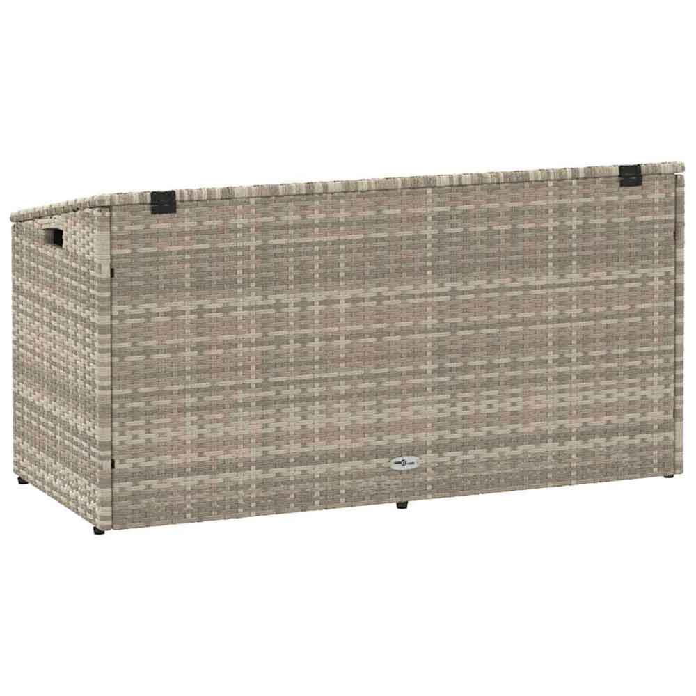 Jenrix Garden Poly Rattan Storage Box in Light Grey