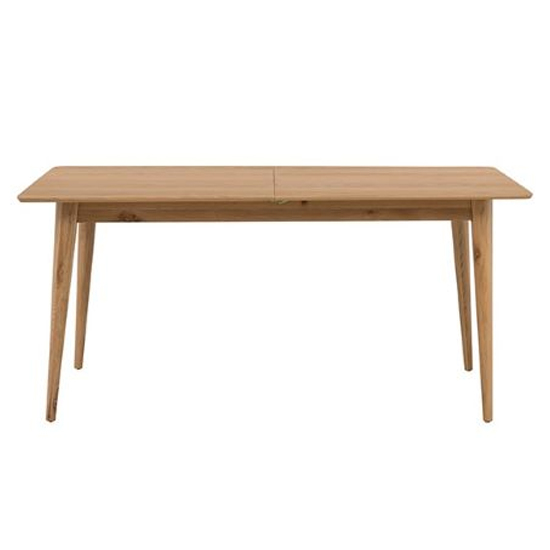Photo of Javion rectangular 1600mm wooden dining table in natural oak