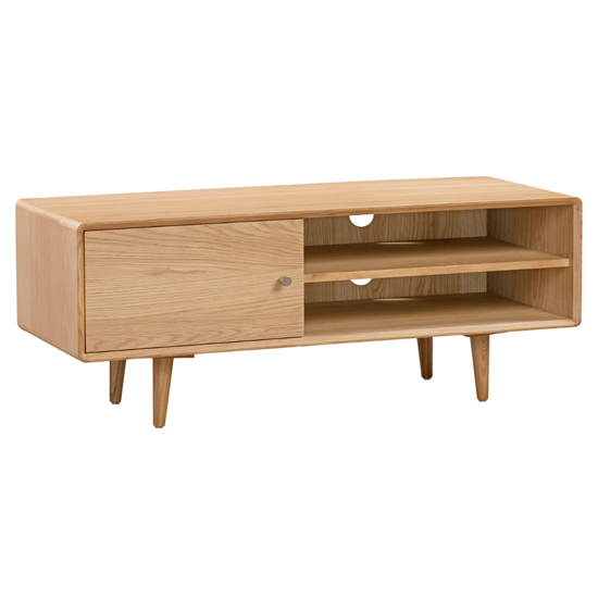 Product photograph of Javion Wooden Tv Stand With 1 Door In Natural Oak from Furniture in Fashion