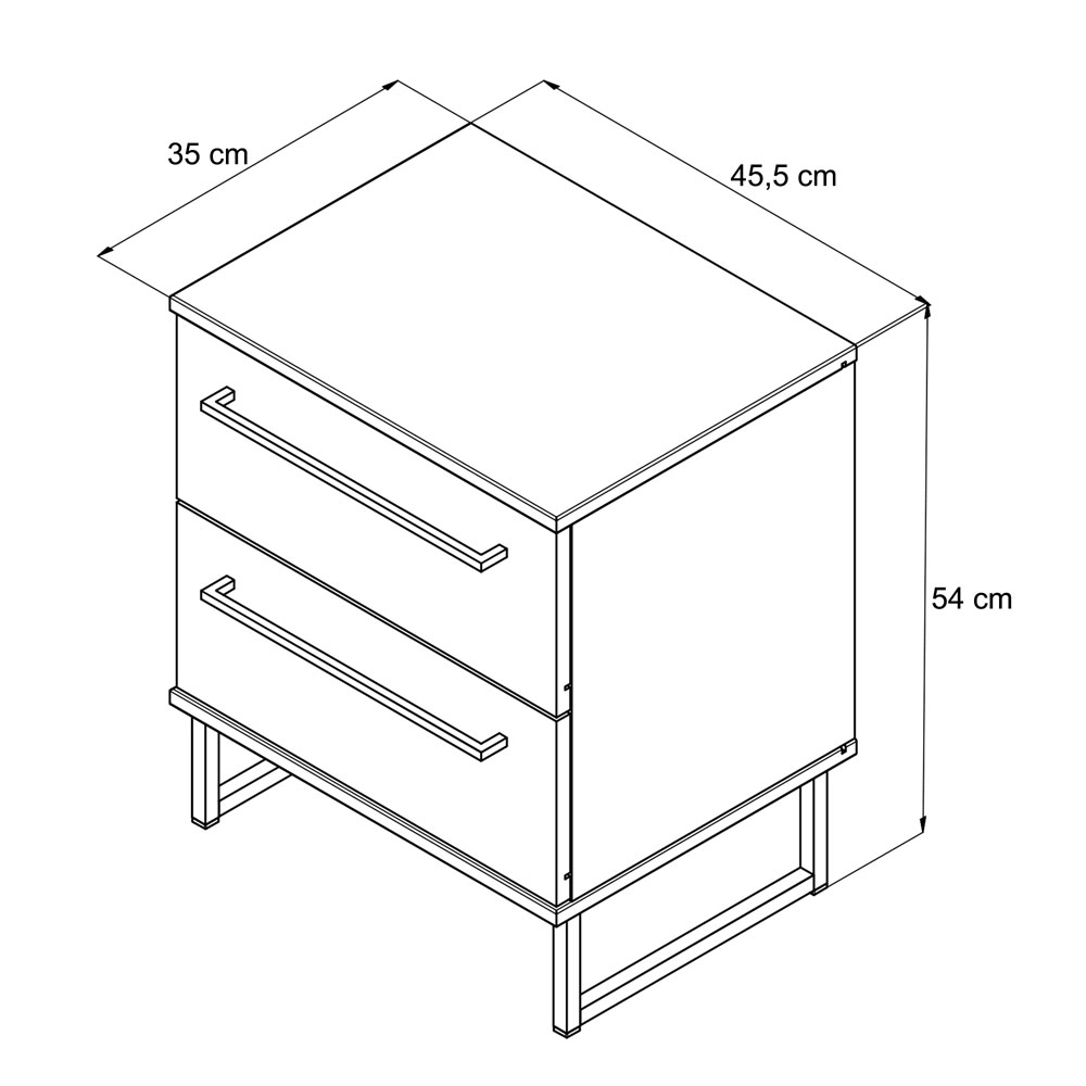 Jenvio Wooden Bedside Cabinet with 1 Drawer in Artisan Oak