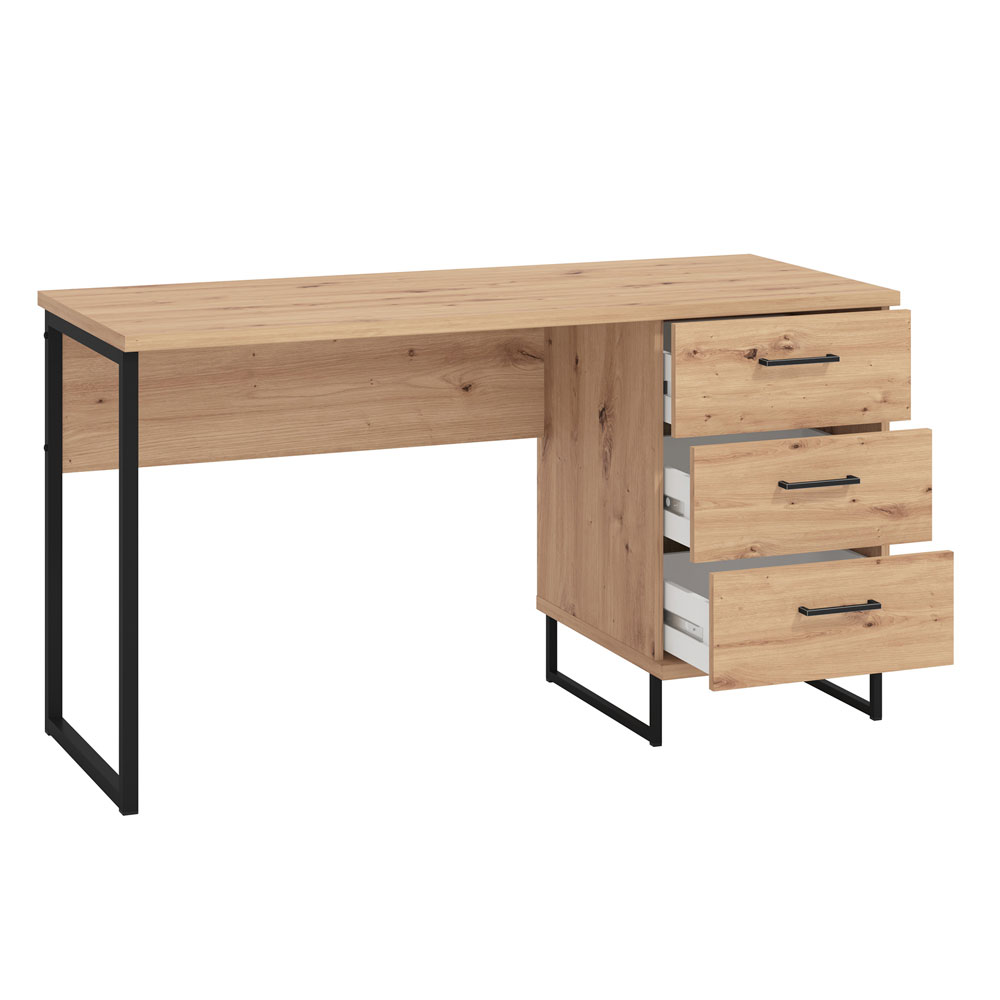 Jenvio Wooden Laptop Desk in Artisan Oak