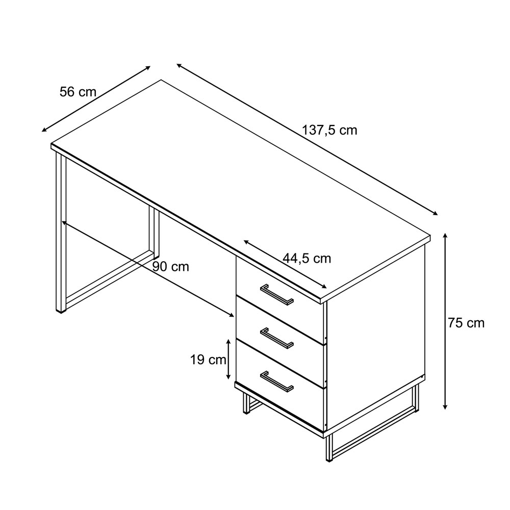 Jenvio Wooden Laptop Desk in Artisan Oak