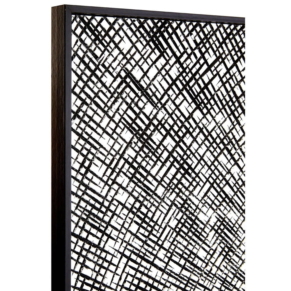 Jenvora Wood Carving And Circle Wall Art in Silver