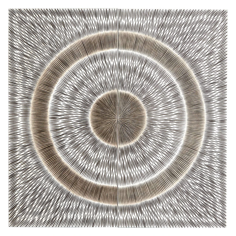 Jenvora Wood Carving Wall Art in Silver