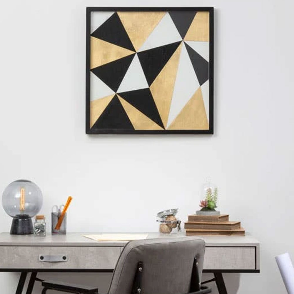 Jenvora Wooden Geo Wall Art in Multicolour