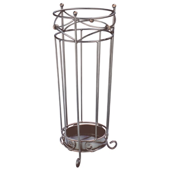 Jerome Metal Umbrella Stand In Anthracite