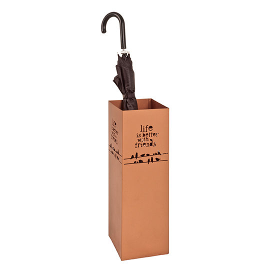 Photo of Jerome metal umbrella stand in copper