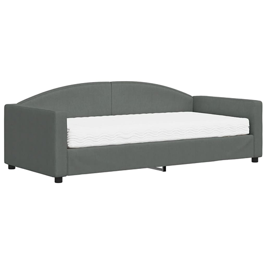 Jersey Fabric Daybed In Dark Grey