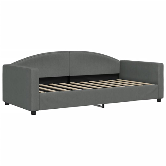Jersey Fabric Daybed In Dark Grey