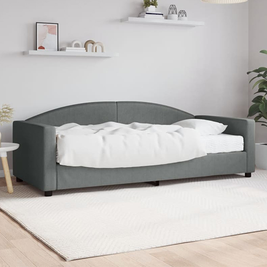Jersey Fabric Daybed In Dark Grey