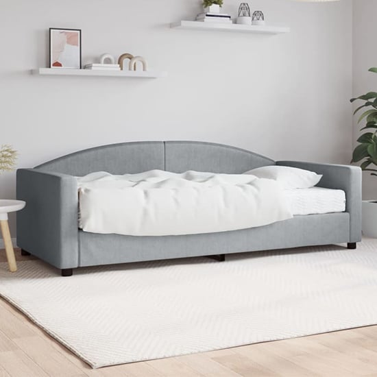 Jersey Fabric Daybed In Light Grey