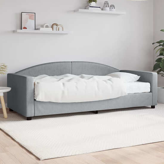 Jersey Fabric Daybed In Light Grey Furniture in Fashion