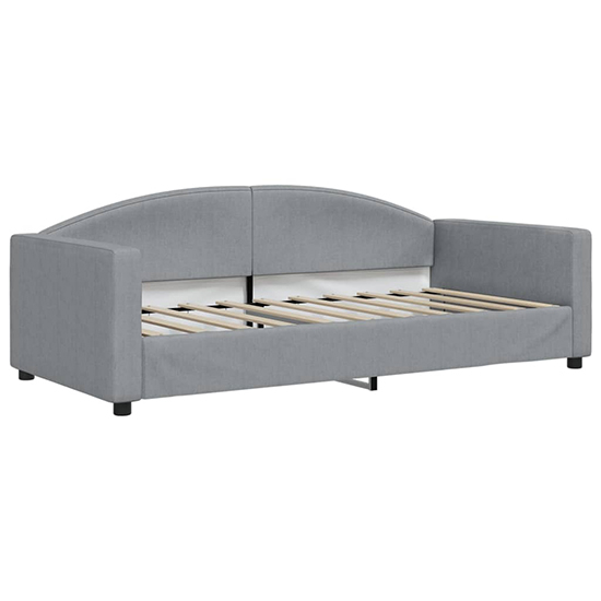 Jersey Fabric Daybed With Guest Bed In Light Grey