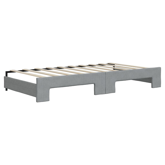 Jersey Fabric Daybed With Guest Bed In Light Grey
