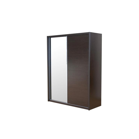 Product photograph of Laura Mirrored Sliding Wardrobe In White Gloss 2 With Doors from Furniture in Fashion