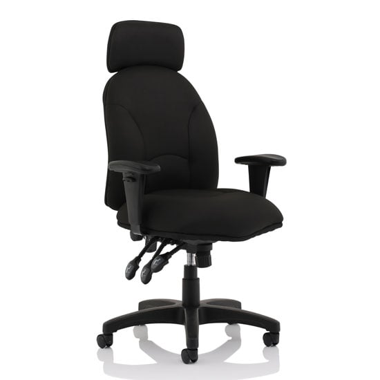 Jet Fabric Executive Office Chair in Black