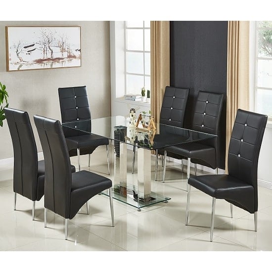 Black glass living room table set deals