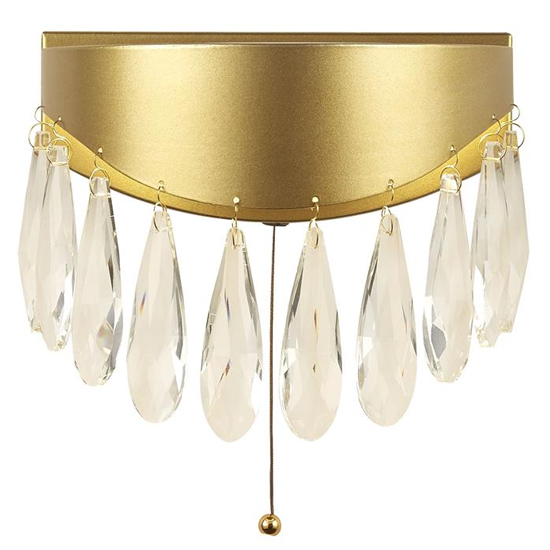 Read more about Jewel led crystal wall light in gold