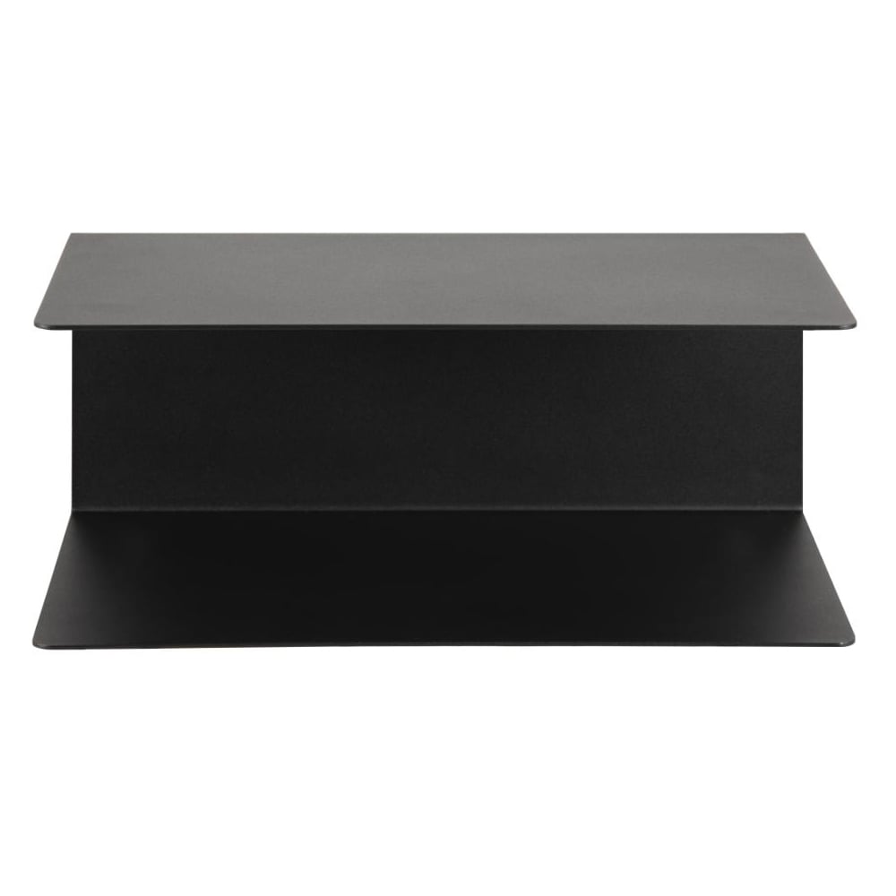Jicama Metal Dual Wall Shelf In Matt Black