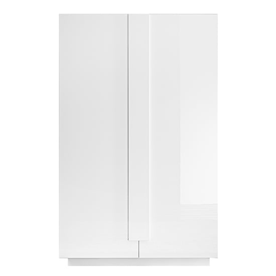 Jining High Gloss Highboard With 2 Doors In White_3