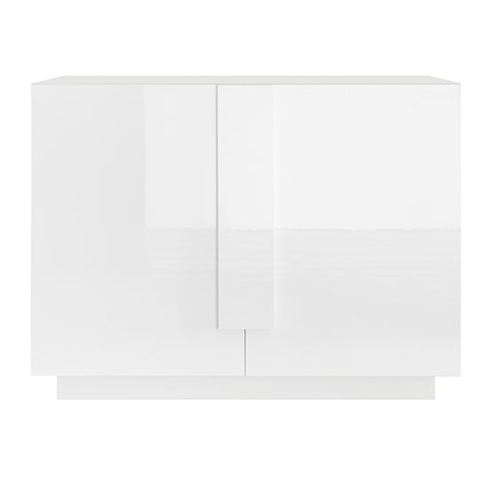 Jining High Gloss Sideboard With 2 Doors In White_3