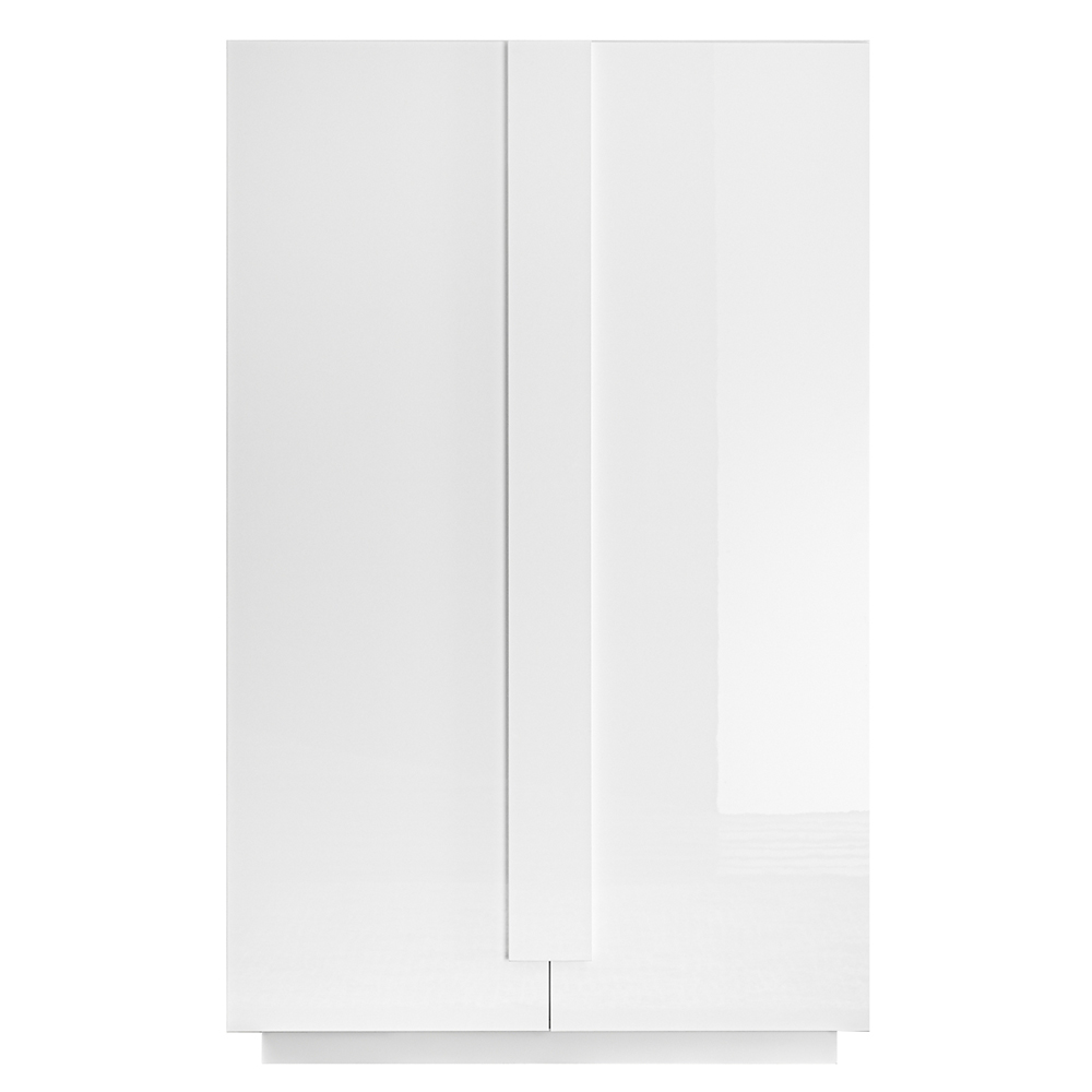 Jining High Gloss Bookcase With 2 Doors In White