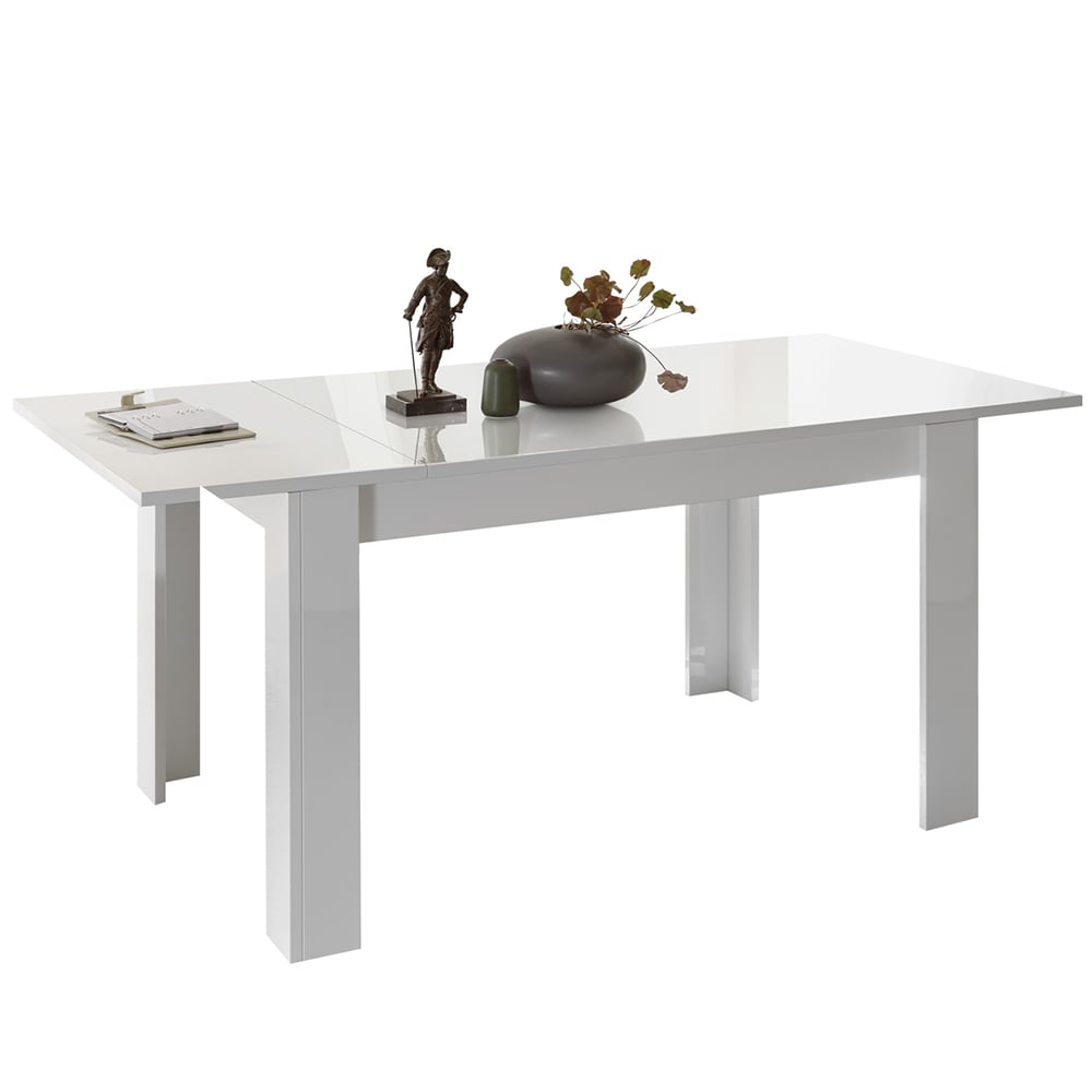 Read more about Jining high gloss extending dining table in white