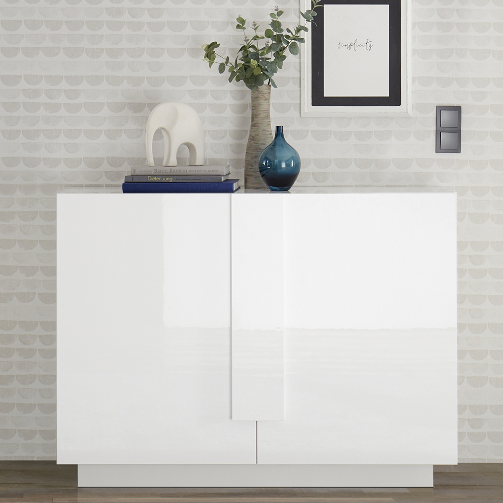 Read more about Jining high gloss sideboard with 2 doors in white