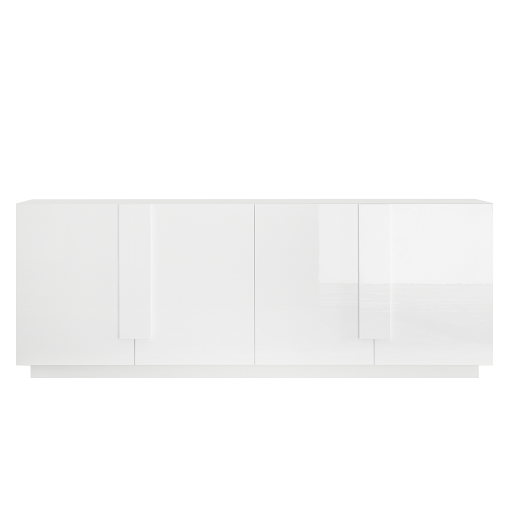 Jining High Gloss Sideboard With 4 Doors In White