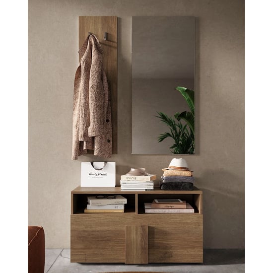 Product photograph of Jining Wooden Hallway Furniture Set In Mercury Oak from Furniture in Fashion
