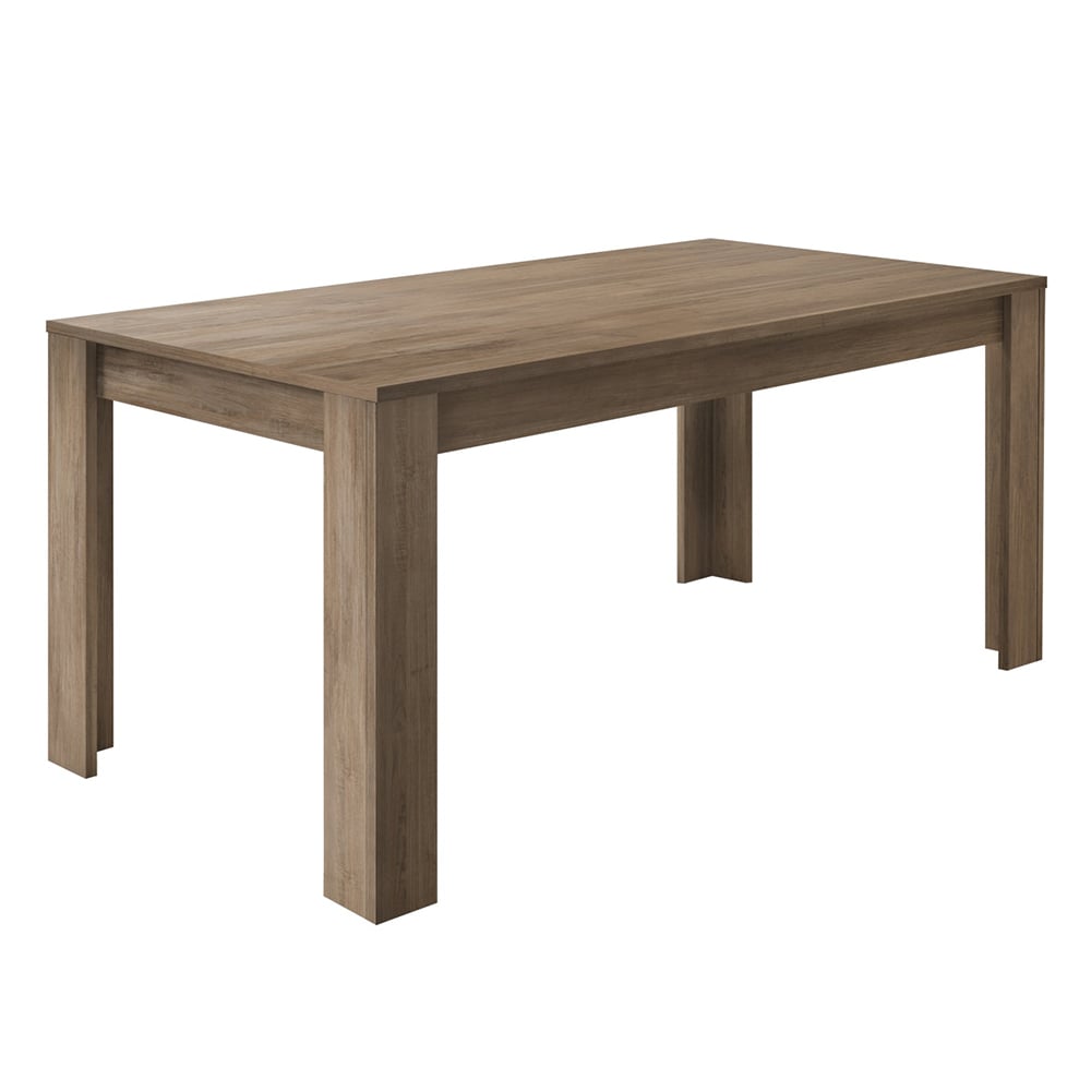 Product photograph of Jining Wooden Rectangular Dining Table In Mercure from Furniture in Fashion