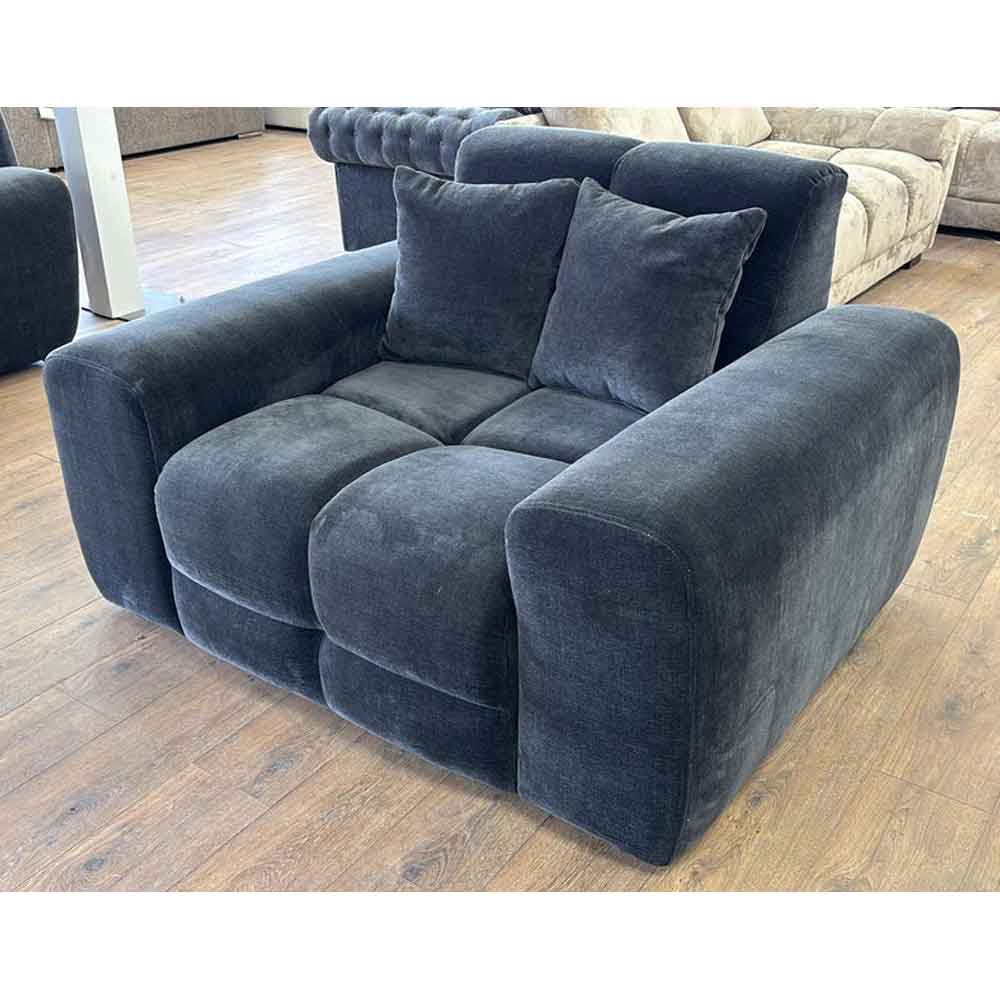 Jisaro Fabric 1 Seater Sofa in Black