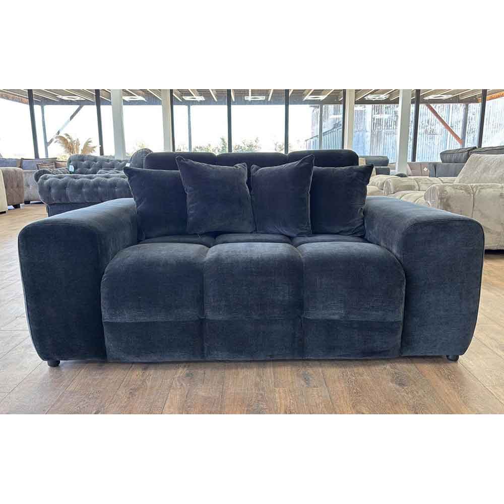 Jisaro Fabric 2 Seater Sofa in Black