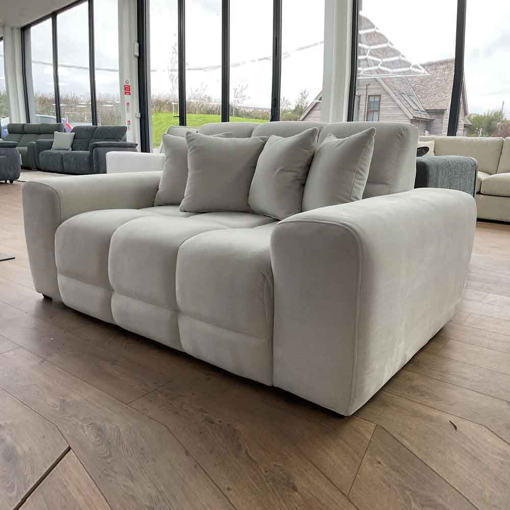 Jisaro Fabric 2 Seater Sofa in Natural