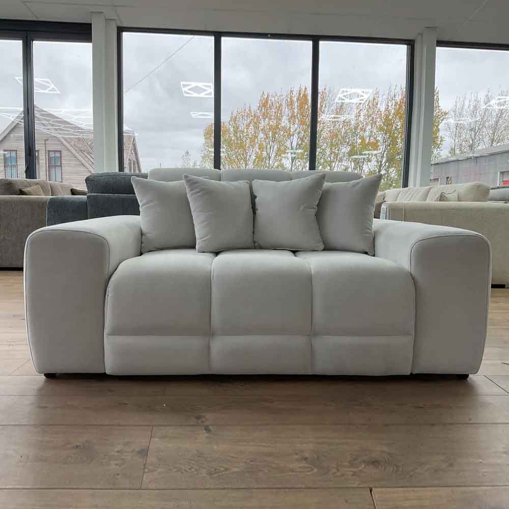 Jisaro Fabric 2 Seater Sofa in Natural