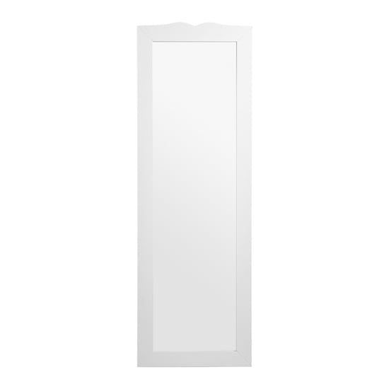 Read more about Felixvarela rectangular bedroom wall mirror in white frame