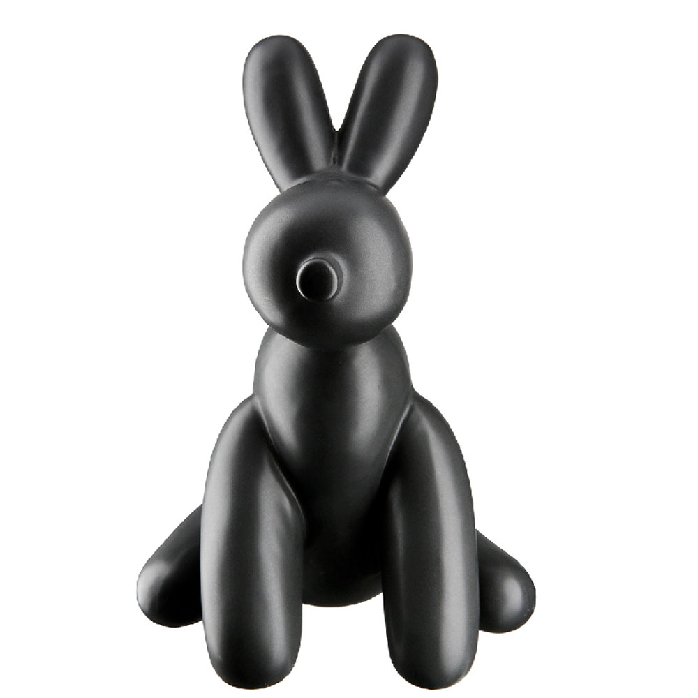 Jisora Ceramic Balloon Dog Sculpture in Black