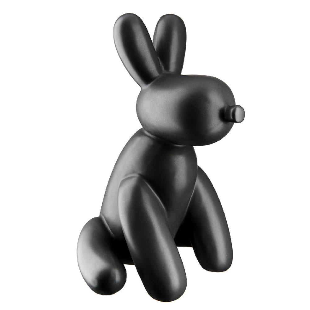 Jisora Ceramic Balloon Dog Sculpture in Black