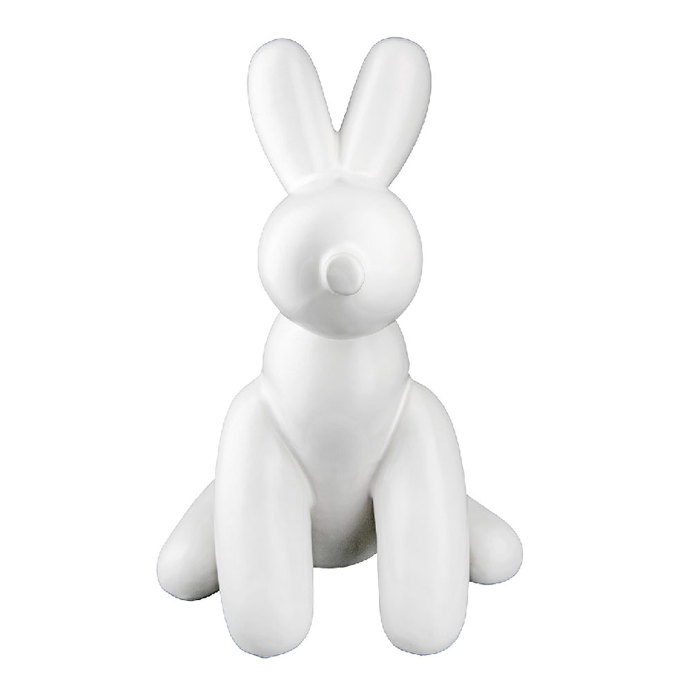 Jisora Ceramic Balloon Dog Sculpture in White