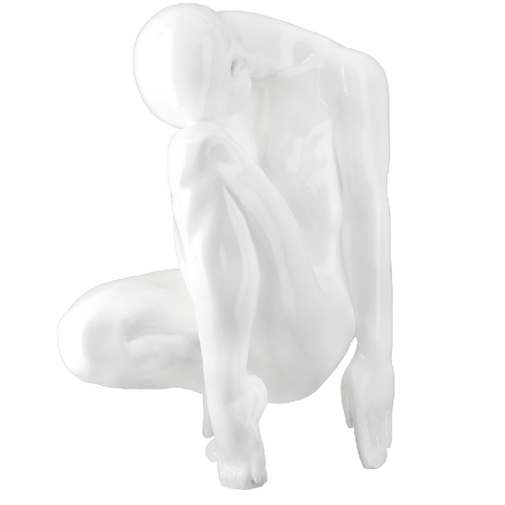 Jisora Synthetic resin Abstract Love Sculpture in White