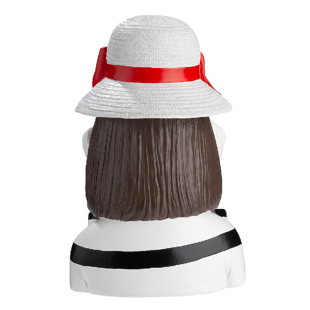 Jisora Synthetic resin woman with Spaces Sculpture in Black and White