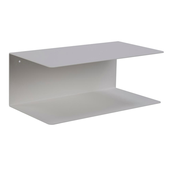 Read more about Jokamp metal dual wall shelf in matt white
