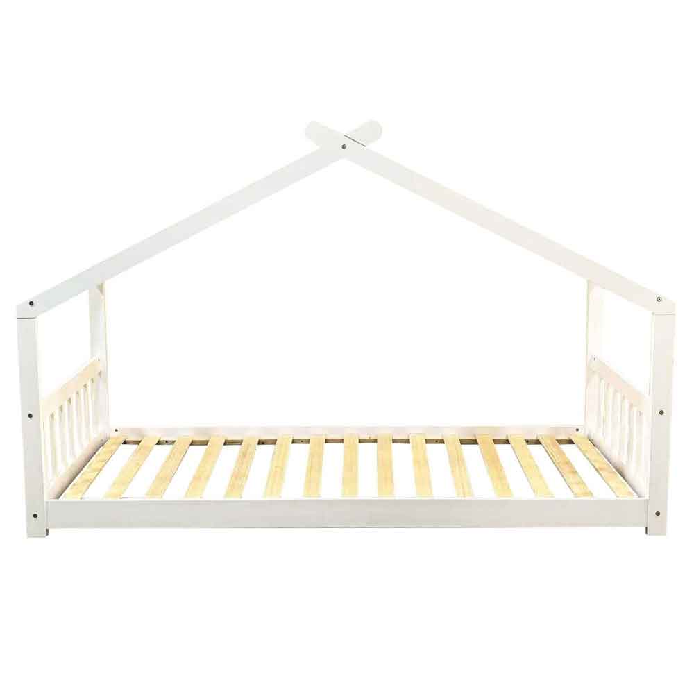 Joliette Wooden Single Cottage Bed In White
