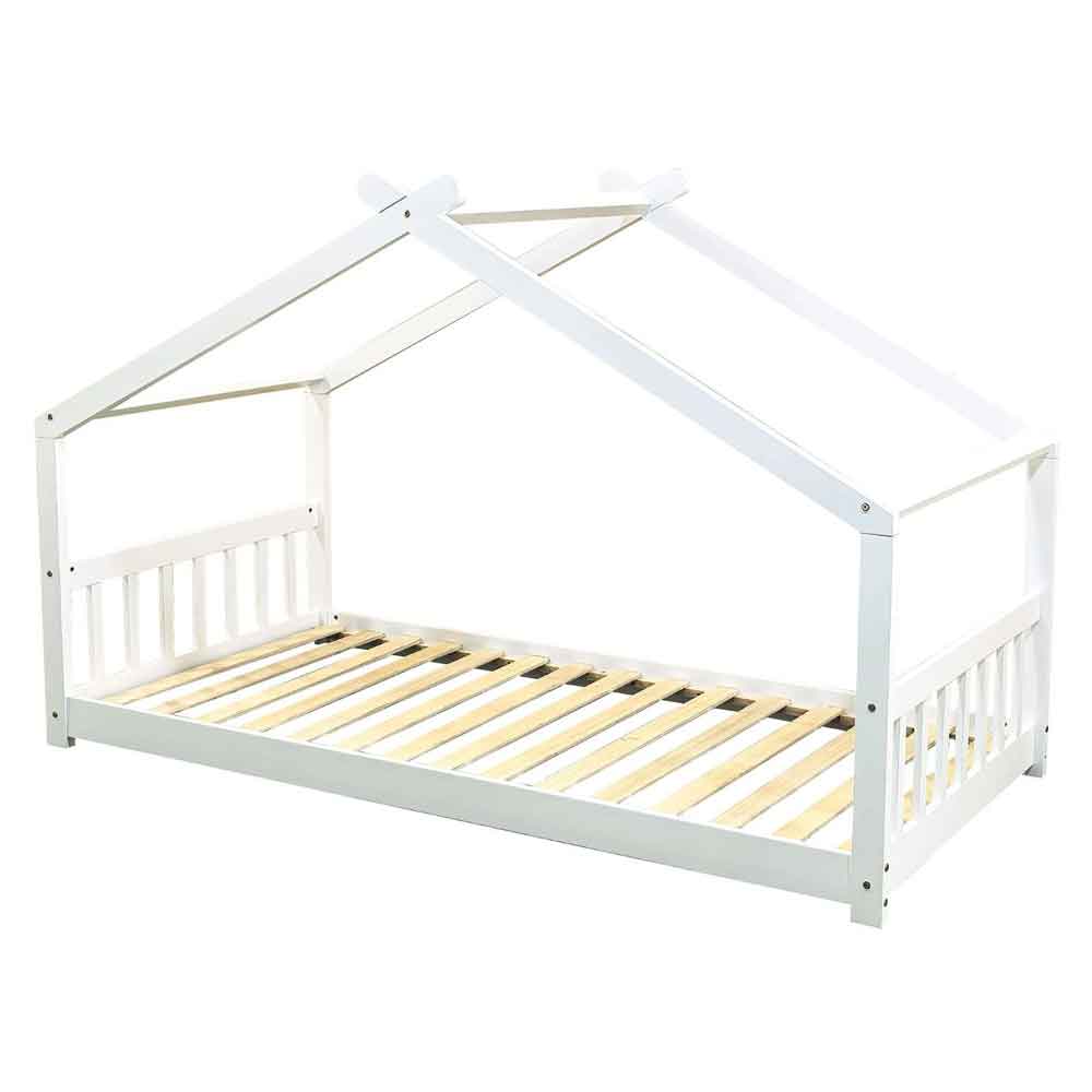 Joliette Wooden Single Cottage Bed In White