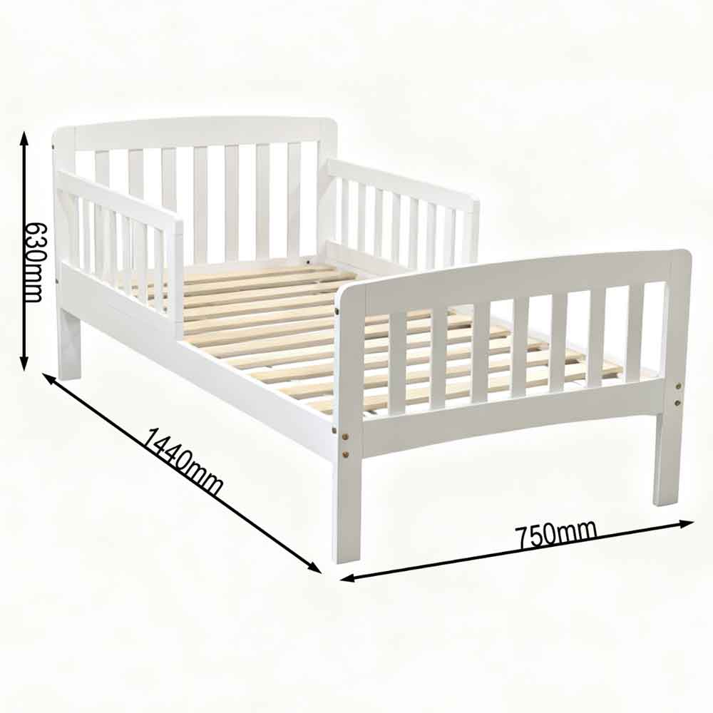Joliette Wooden Toddler Bed In White