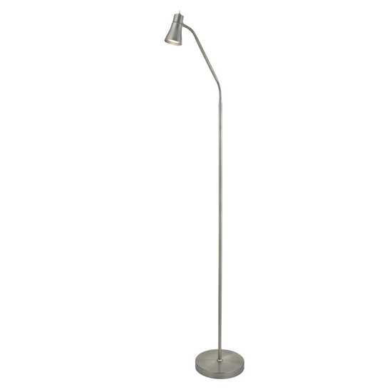 Read more about Jolly mild steel flexi head floor lamp in satin silver