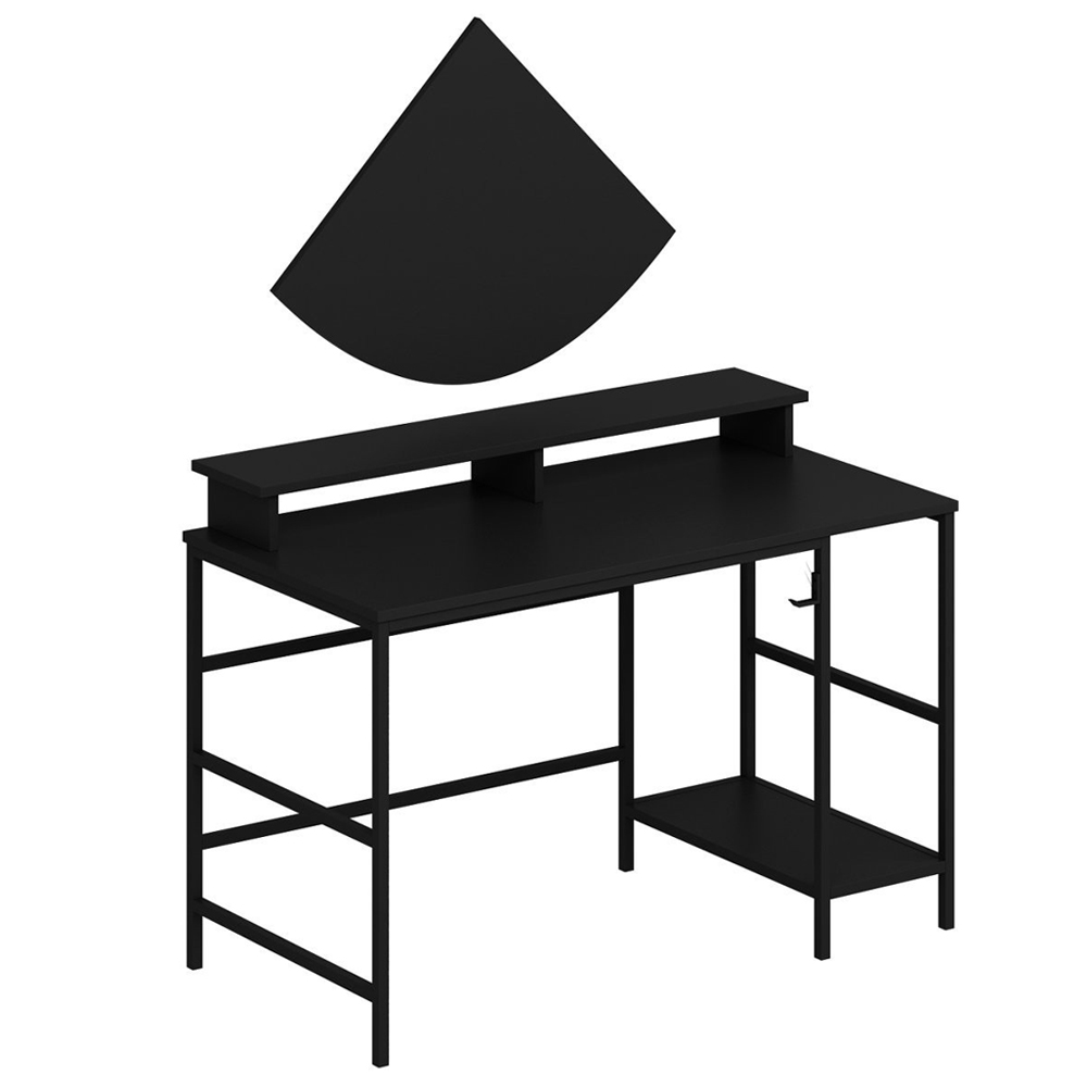 Jomix Wooden Computer Desk in Black