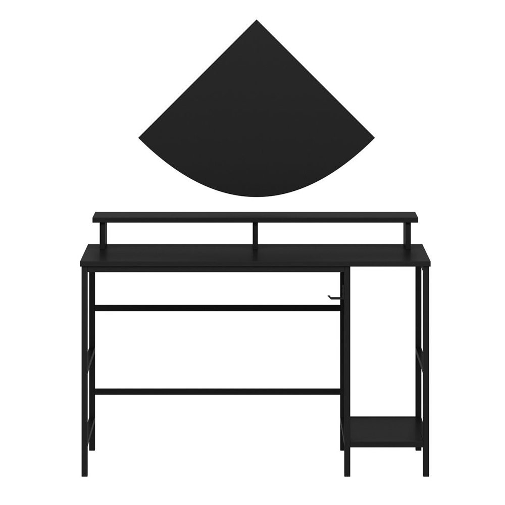 Jomix Wooden Computer Desk in Black