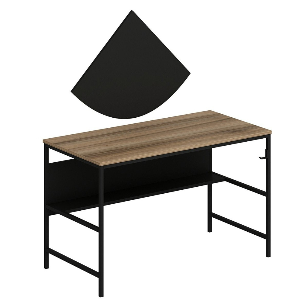 Jomix Wooden Laptop Desk in Dore Black and Oak